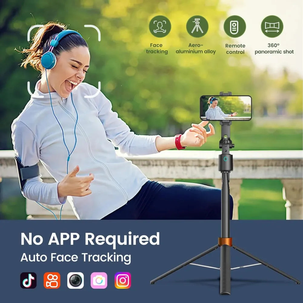 Q13 Selfie Stick with Wireless Tripod Stand With AI Tracking Technology
