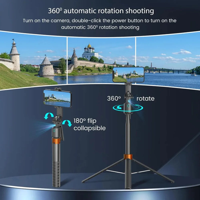 Q13 Selfie Stick with Wireless Tripod Stand With AI Tracking Technology