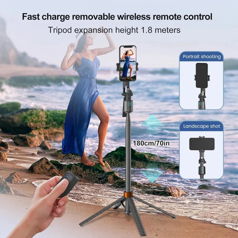 Q13 Selfie Stick with Wireless Tripod Stand With AI Tracking Technology