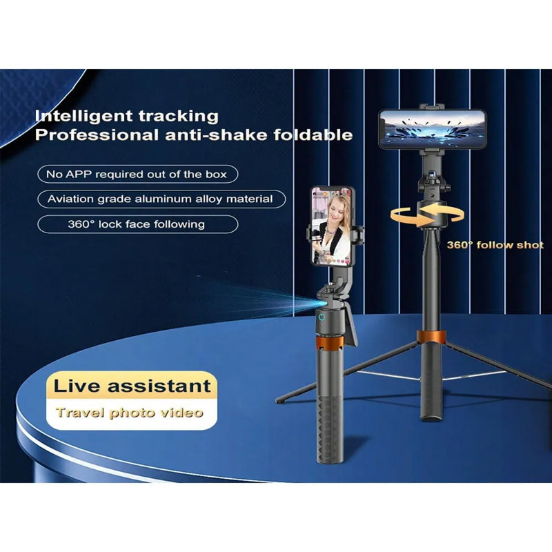 Q13 Selfie Stick with Wireless Tripod Stand With AI Tracking Technology