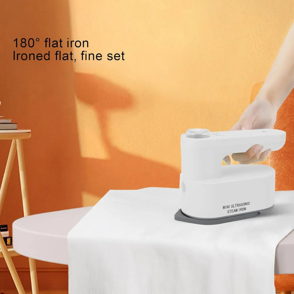Cordless Electric Iron, 30s Fast Heating, 5200mAh Rechargeable Battery, 2-Temp Control (140°C/160°C), Clothes Steamer