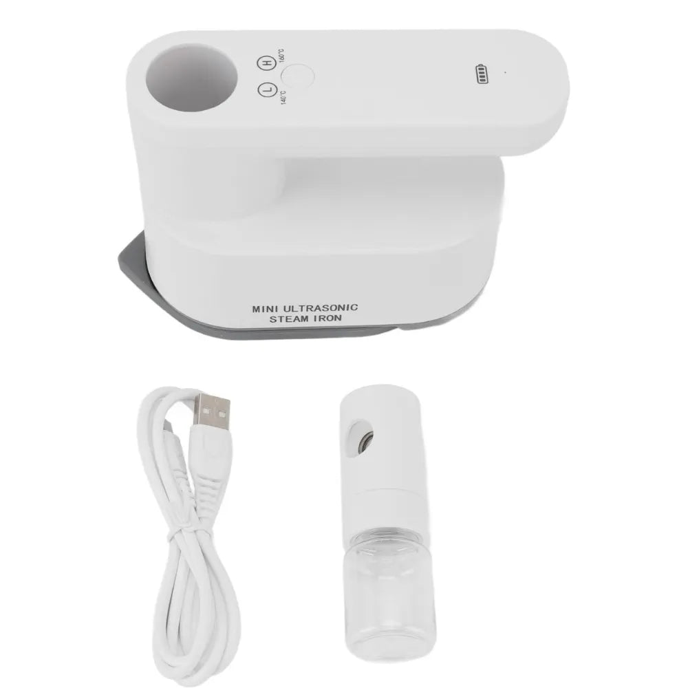 Cordless Electric Iron, 30s Fast Heating, 5200mAh Rechargeable Battery, 2-Temp Control (140°C/160°C), Clothes Steamer-3