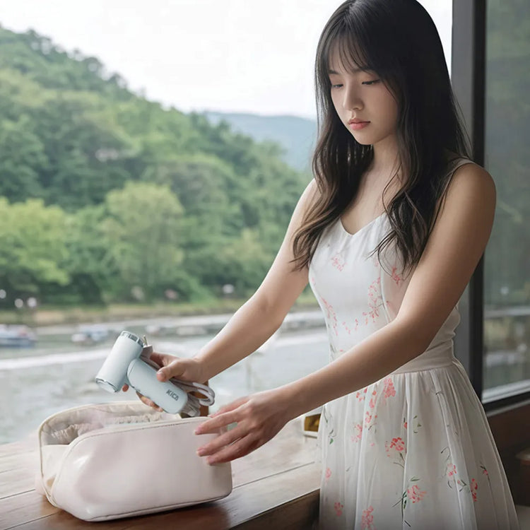 KiCA Ultra-Compact Hair Dryer – 110,000 RPM High-Speed Motor, Plasma Technology, Lightweight 215g