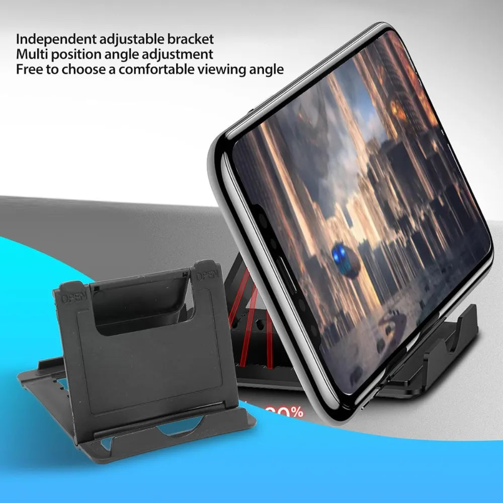 4-in-1 Mobile Gaming Combo, Half Hand Gaming Keyboard, Mouse, Converter & Adjustable Phone Stand, Bluetooth No-Lag Gamepad Controller