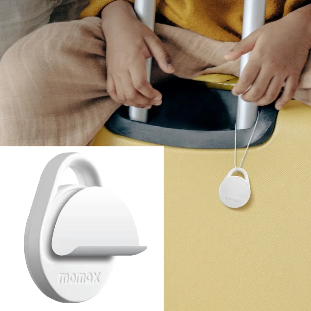 MOMAX Pinpop Lite Find My Locator, Smart Bluetooth Tracker with Apple Find My App Support, Two-Way Alarm