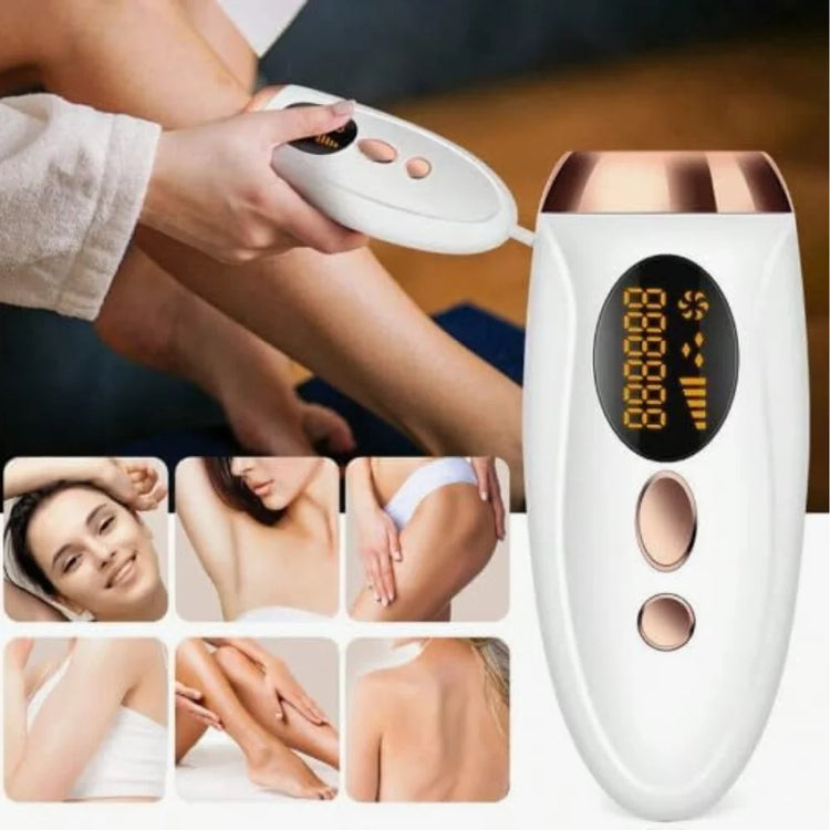 IPL Laser Hair Remover Device, 999,999 Flashes, Freezing Point Technology, 5 Intensity Levels - (White)