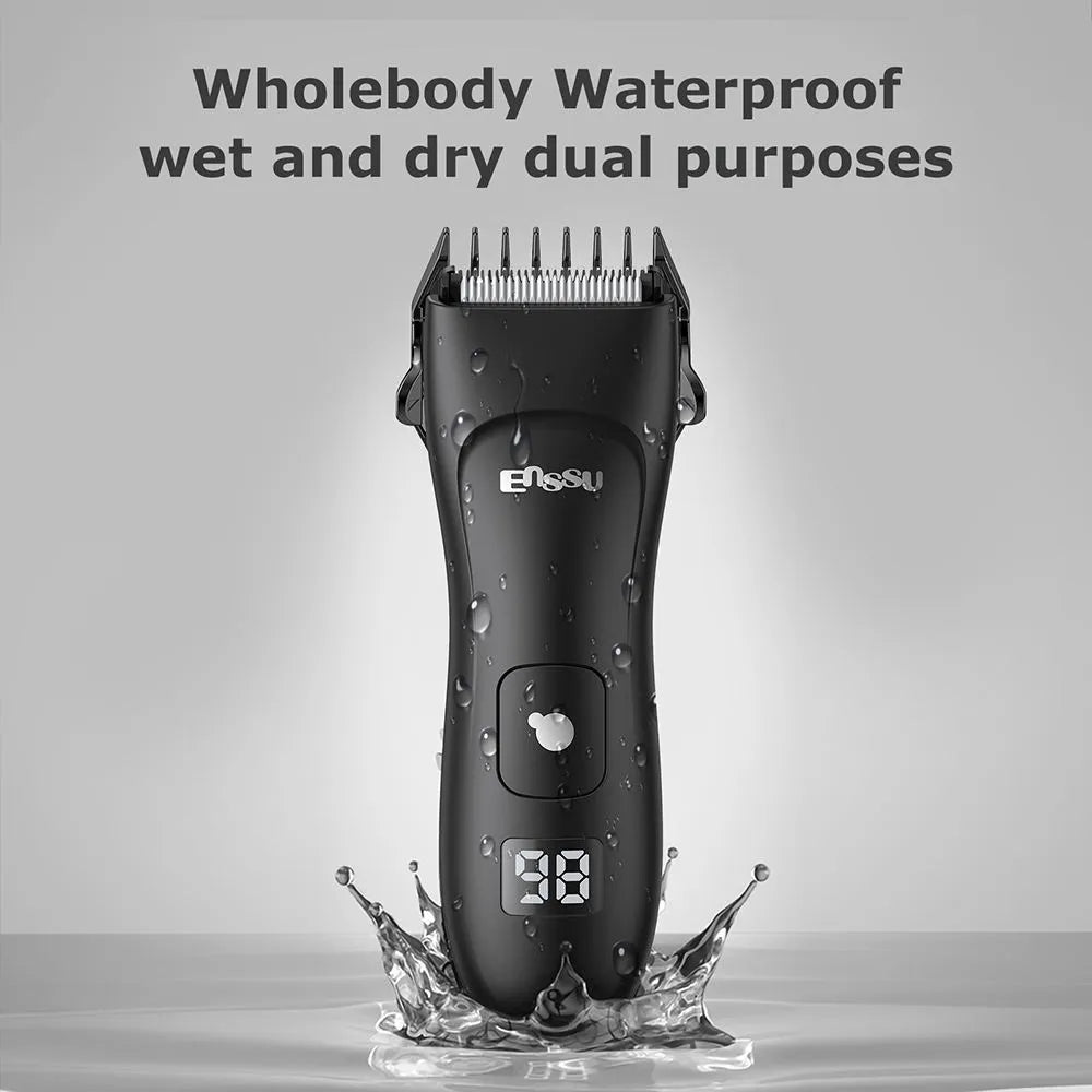 ENSSU Body Hair Trimmer, Rechargeable Skin-Safe Ceramic Blade, Compact Underarm & Body Shaver