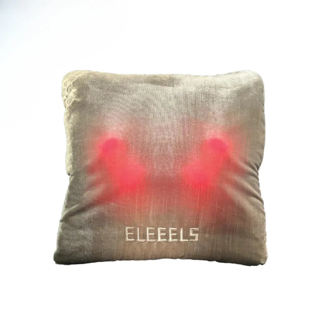 ELEEELS H1 Shiatsu Massage Cushion, 3D Deep Tissue Kneading with Heat Therapy, Adjustable Intensity, Portable & Rechargeable