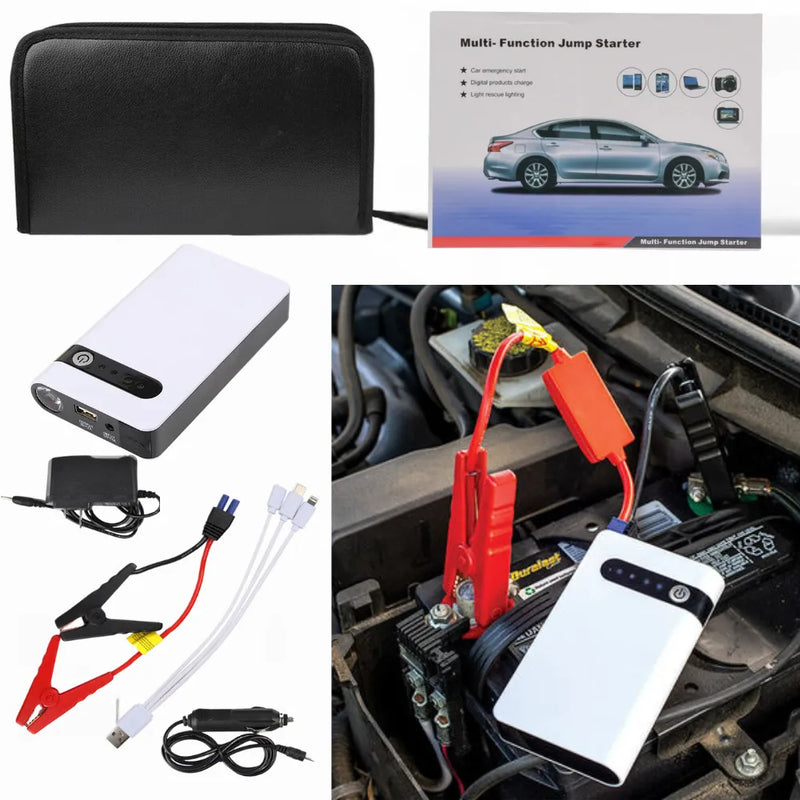 Portable Car Jump Starter, Multi-Function Car Battery Booster with Safety Protection for Cars, Motorcycles & Boats