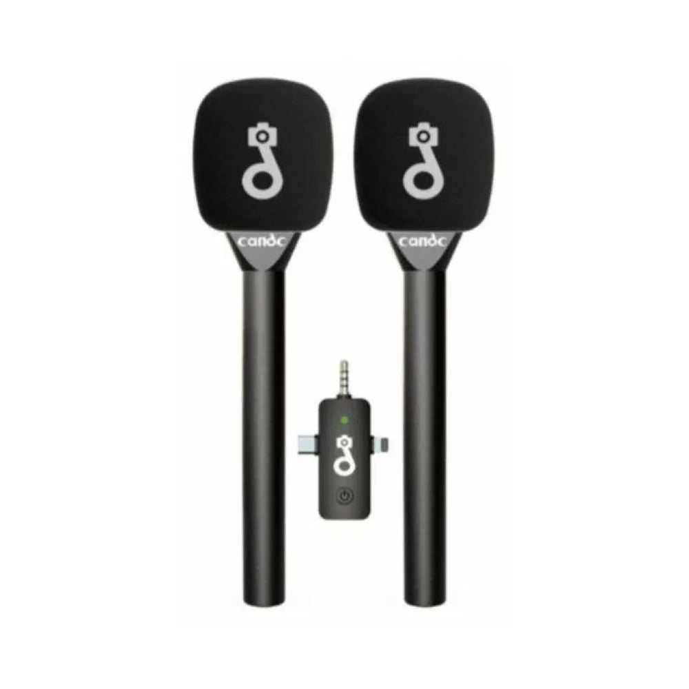 Candc Interview Wireless Microphone With 2-Transmitters-1-Receiver