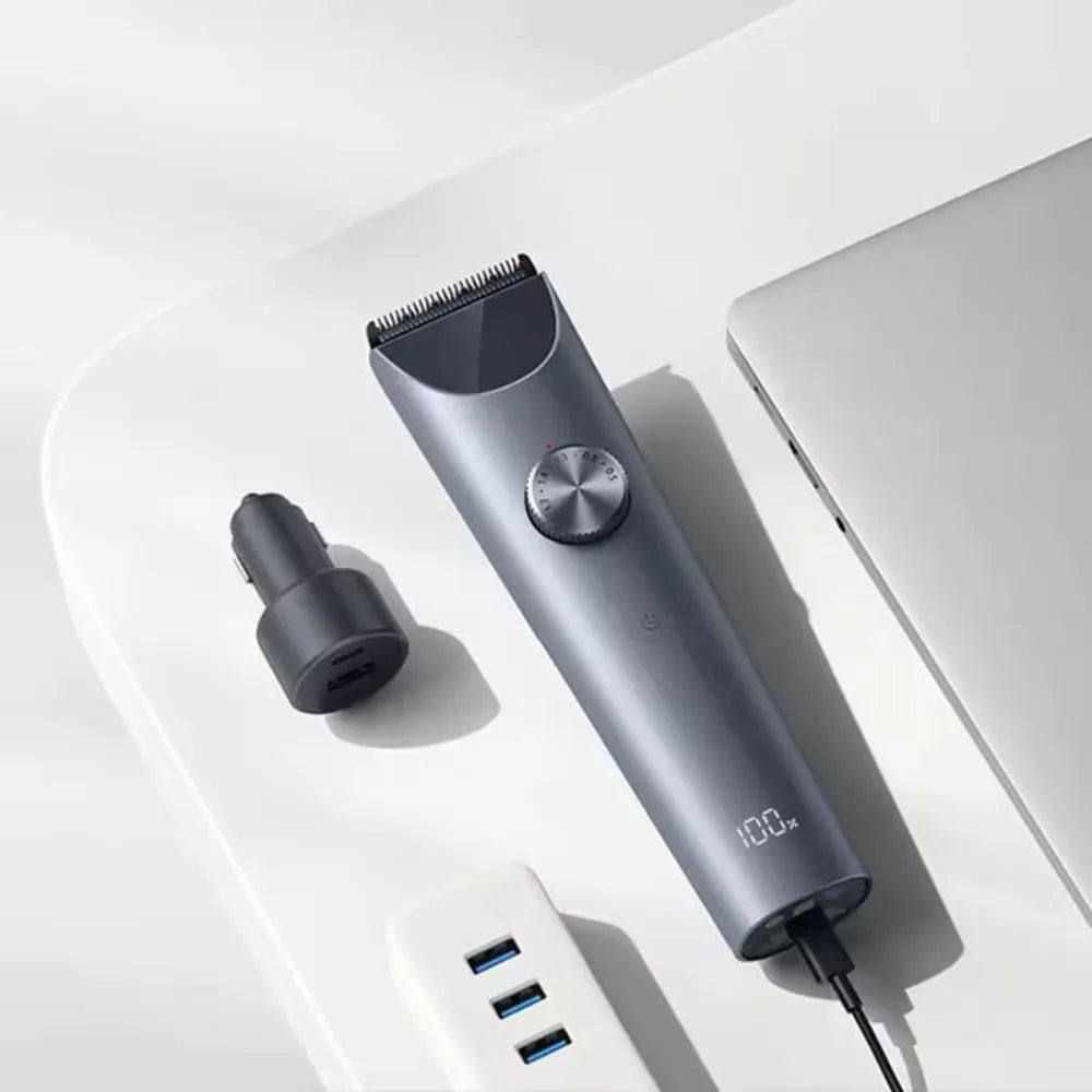 Xiaomi Hair Clipper 2 Cordless/Plug-in 19 Length Settings Dual-Coated Blade Smart Anti-Clogging IPX7 Waterproof