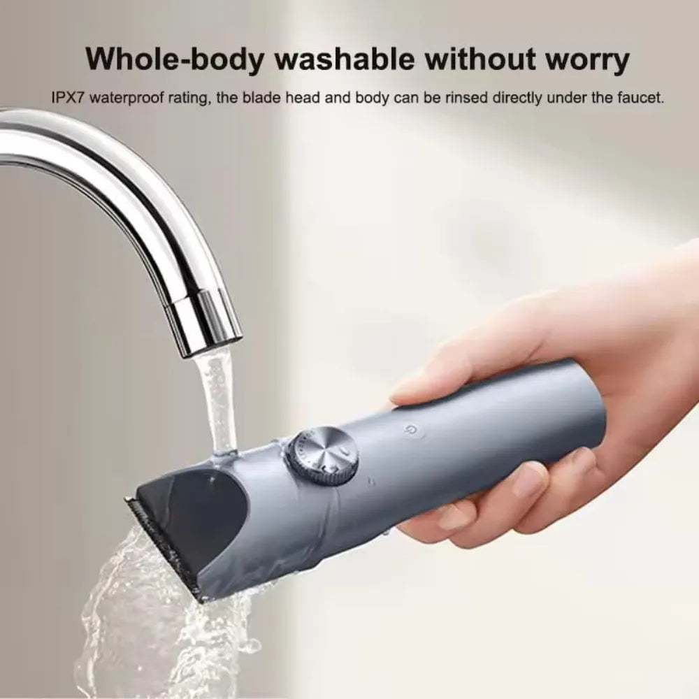 Xiaomi Hair Clipper 2 Cordless/Plug-in 19 Length Settings Dual-Coated Blade Smart Anti-Clogging IPX7 Waterproof