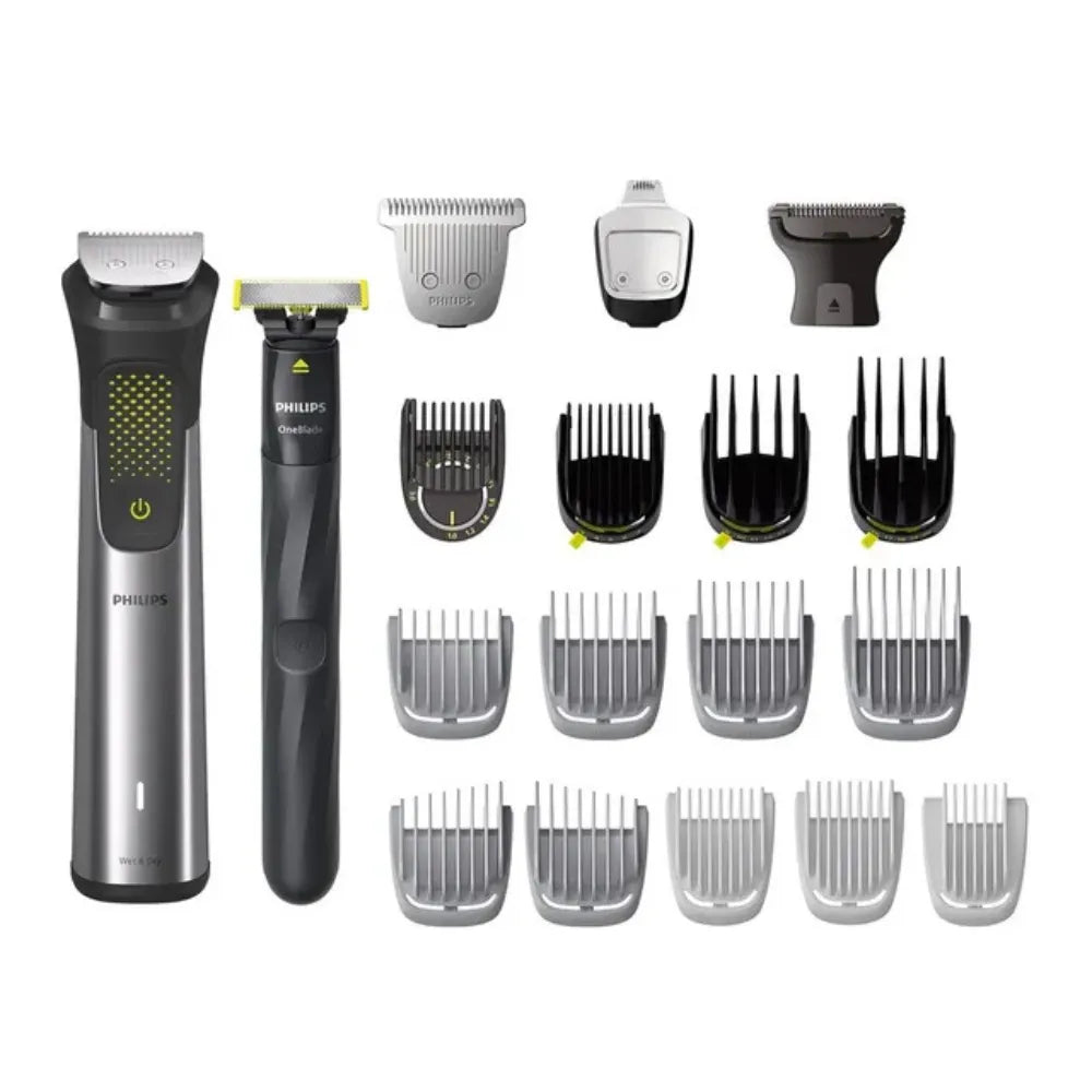 Philips MG9553/15 Series 9000 20-in-1 Stainless Steel All-in-One Grooming Set for Face, Hair & Body