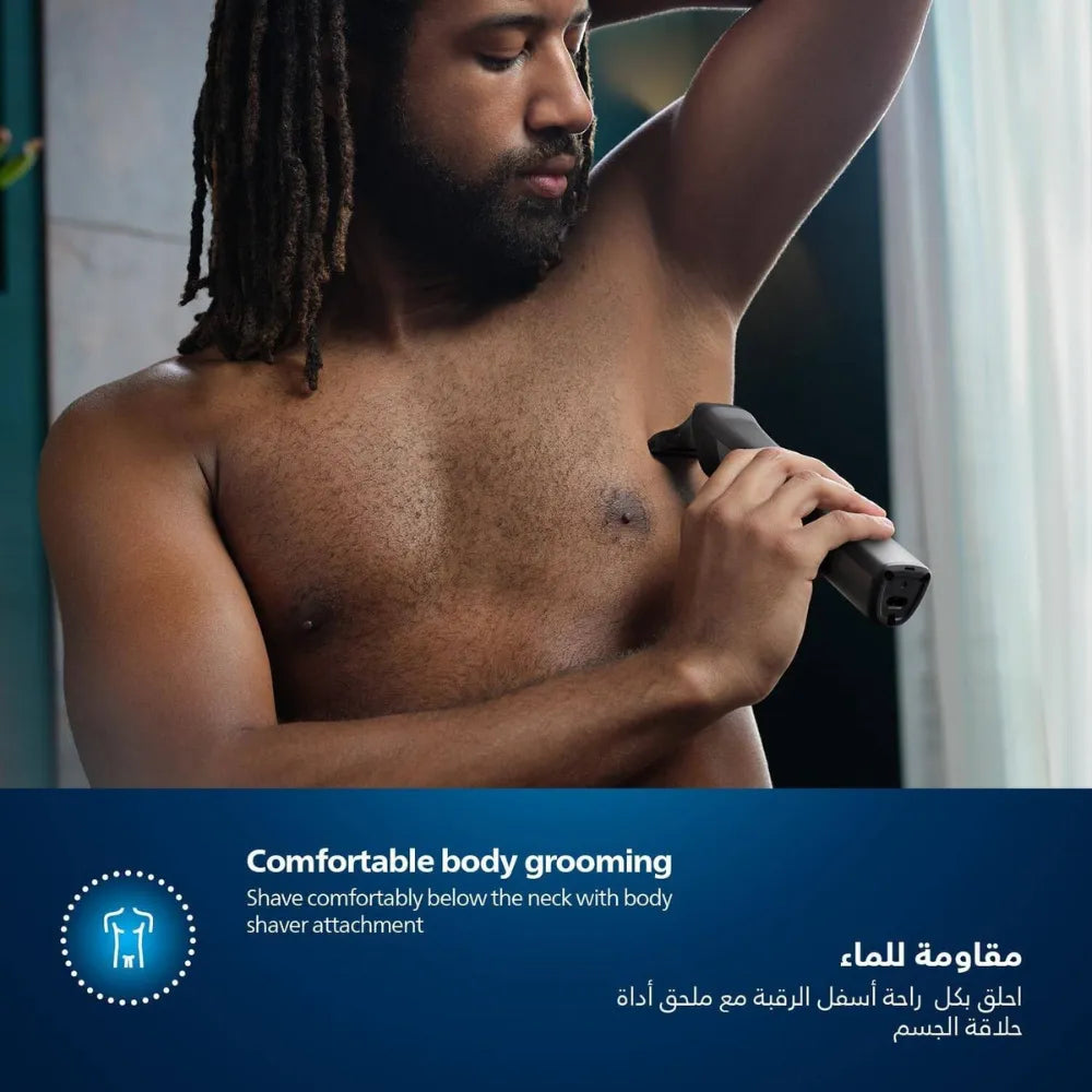 Philips MG7940/15 Series 7000 All-in-One Trimmer 13-in-1 Face, Hair & Body Grooming Kit with Precision Comb