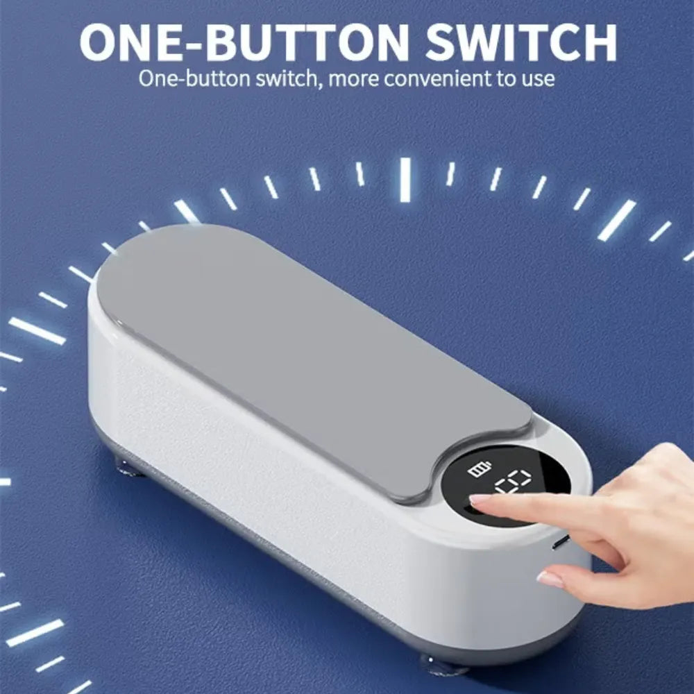 Ultrasonic Jewelry Cleaner 45kHz with 400ml Tank, 2 Cleaning Modes for Jewelry, Glasses & Accessories