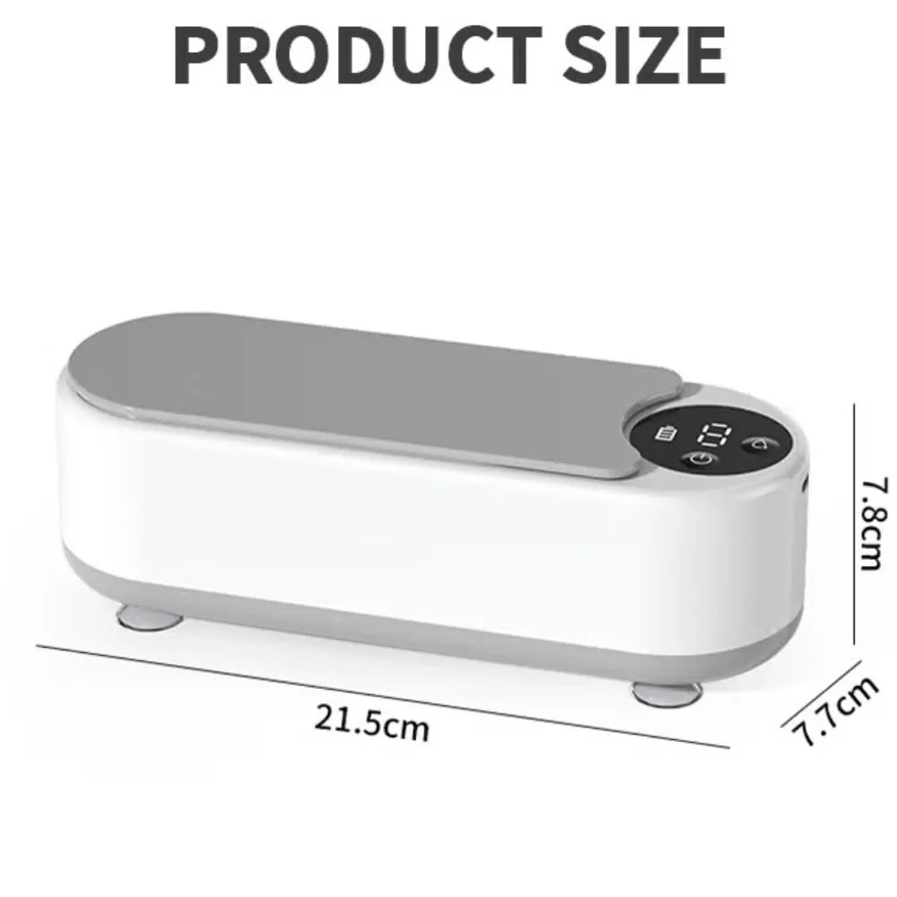Ultrasonic Jewelry Cleaner 45kHz with 400ml Tank, 2 Cleaning Modes for Jewelry, Glasses & Accessories