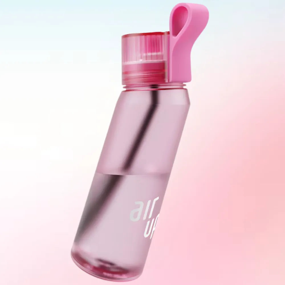 Magical Water Bottle 650ml with Straw, Sugar-Free Flavor Pods for Kids & Adults, School, Gym & Sports - Hot Pink