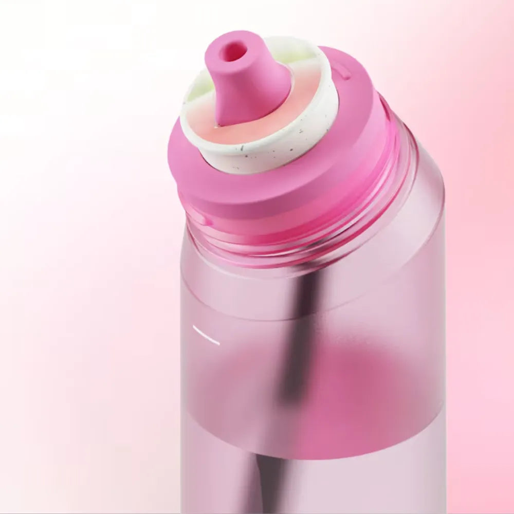 Magical Water Bottle 650ml with Straw, Sugar-Free Flavor Pods for Kids & Adults, School, Gym & Sports - Hot Pink