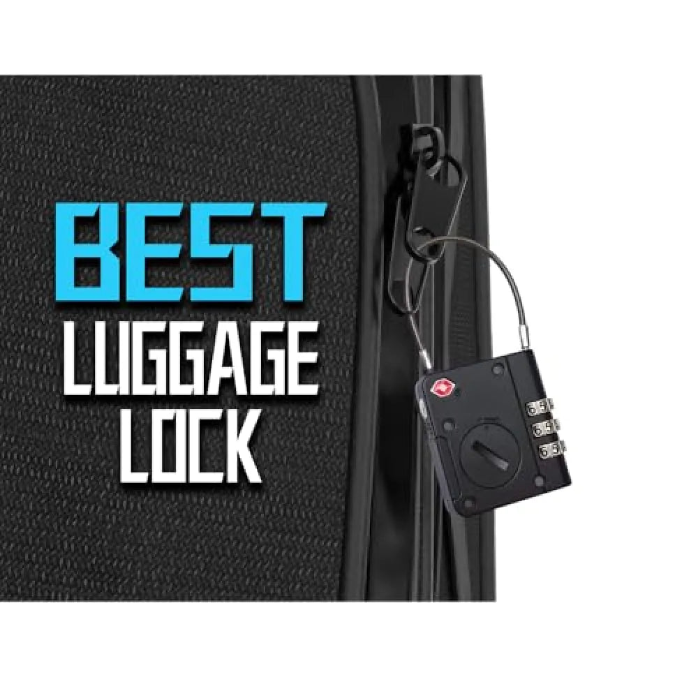 Levelo TabiLock TSA Approved Luggage Lock 120-Day Battery Life – Black