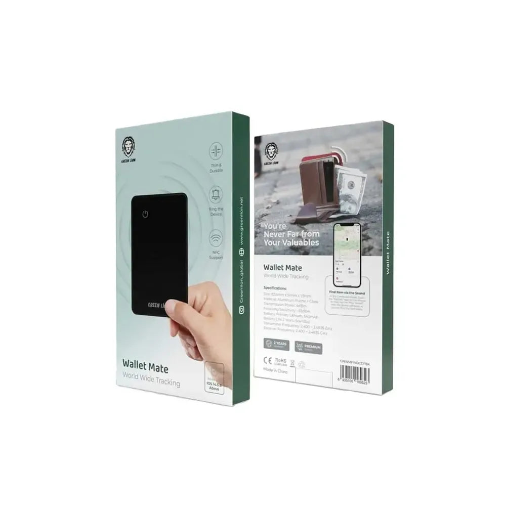 Green Lion Wallet Mate Card Finder 540mAh Battery – Black
