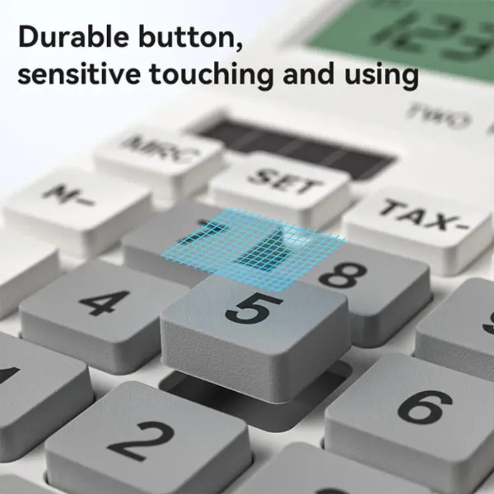 Yesido EC10 Desk Calculator Dual Power LCD Display with Large Keys, Portable & Reliable