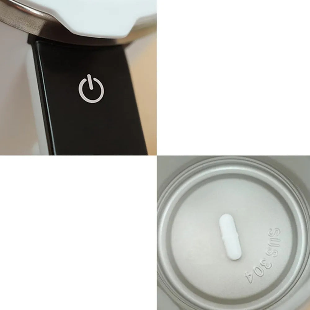 Auto Stir Rechargeable Magnetic Mixing Cup with LCD Display & USB-C Charging for Coffee, Tea, and Drinks