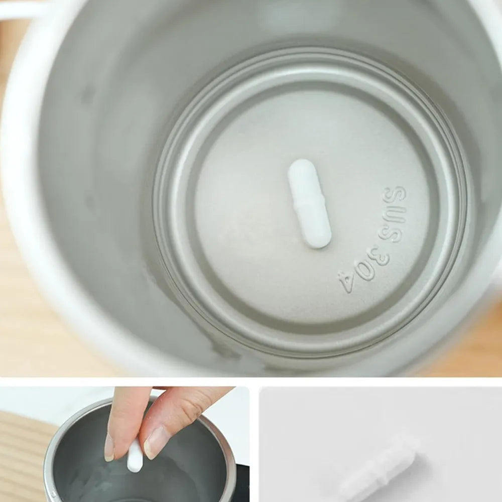 Auto Stir Rechargeable Magnetic Mixing Cup with LCD Display & USB-C Charging for Coffee, Tea, and Drinks