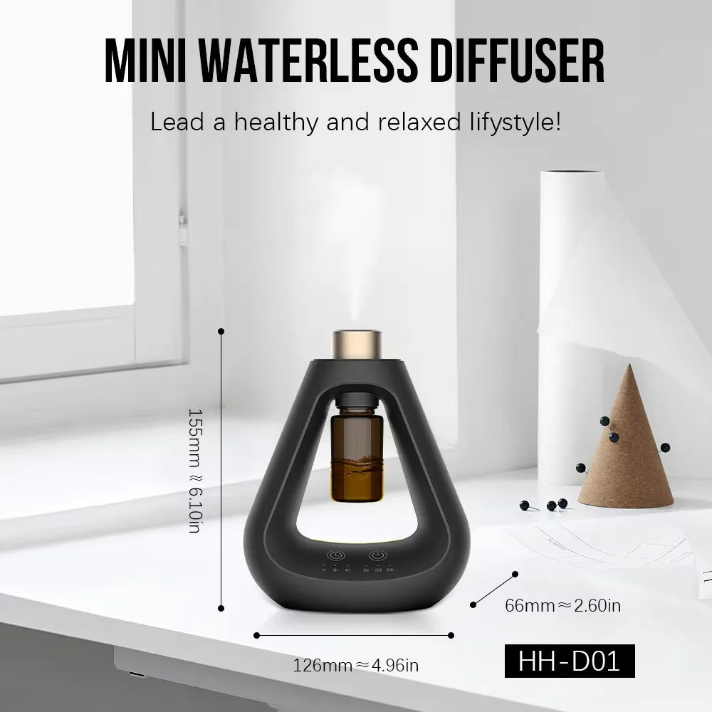 Porodo Lifestyle Aroma Sphere Waterless Diffuser with 1200mAh Battery Cold Diffusion 10mL Capacity