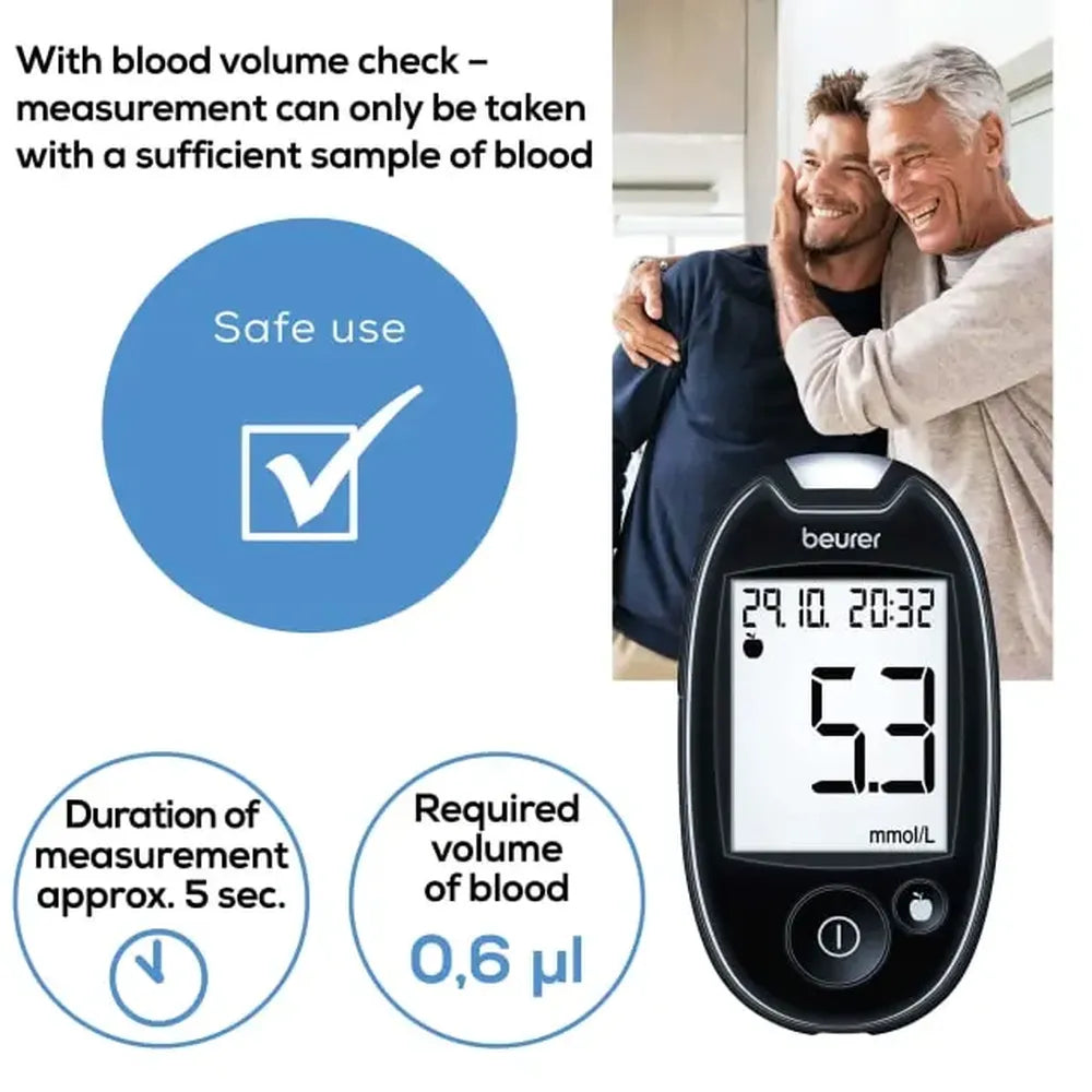 Beurer GL 44 Blood Glucose Monitoring System With USB Connectivity