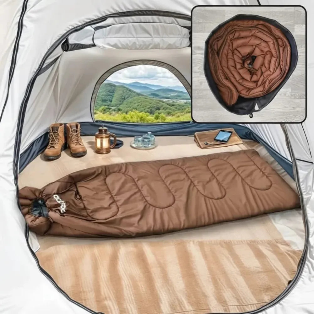 Porodo Lifestyle Power Heating Sleeping Bag with Adjustable Temperature 35°C–55°C, 5V/2A USB Power Bank Compatible