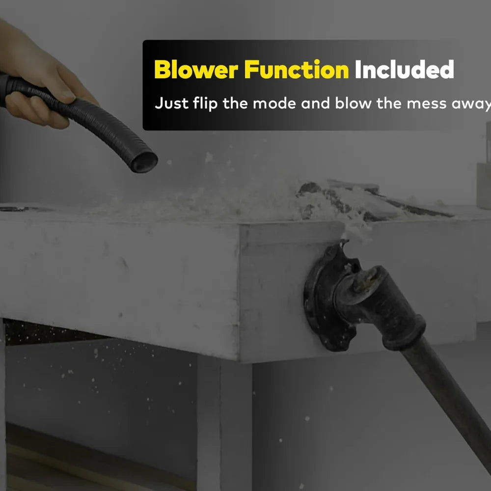 Green Lion Ultra 3-in-1 Vacuum Cleaner 12L 1000W, 15kPa Suction Power, Wet & Dry Function, Blower Mode – Yellow