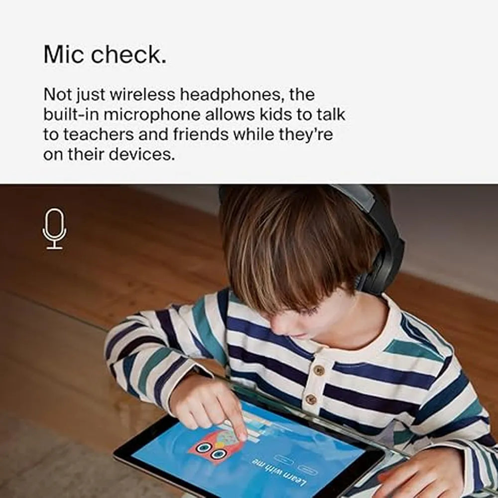 Belkin Soundform Mini Wireless Ear Headphones for Kids 30H Battery Life - Black