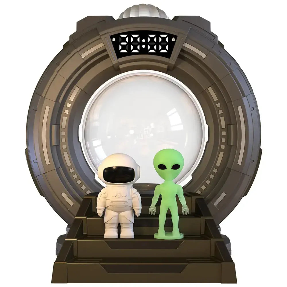 Porodo Alien Projection Lamp with Remote, Aurora Galaxy Night Light, Interactive Plasma Ball, Clock Display