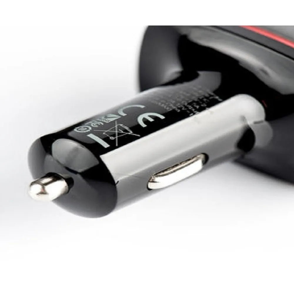 Budi Dual USB Car Charger Type C / PD Power 2.0 Technology