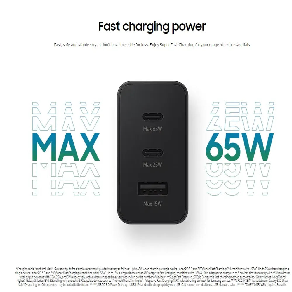 Samsung Super Fast Charger Trio USB Type-C 65W