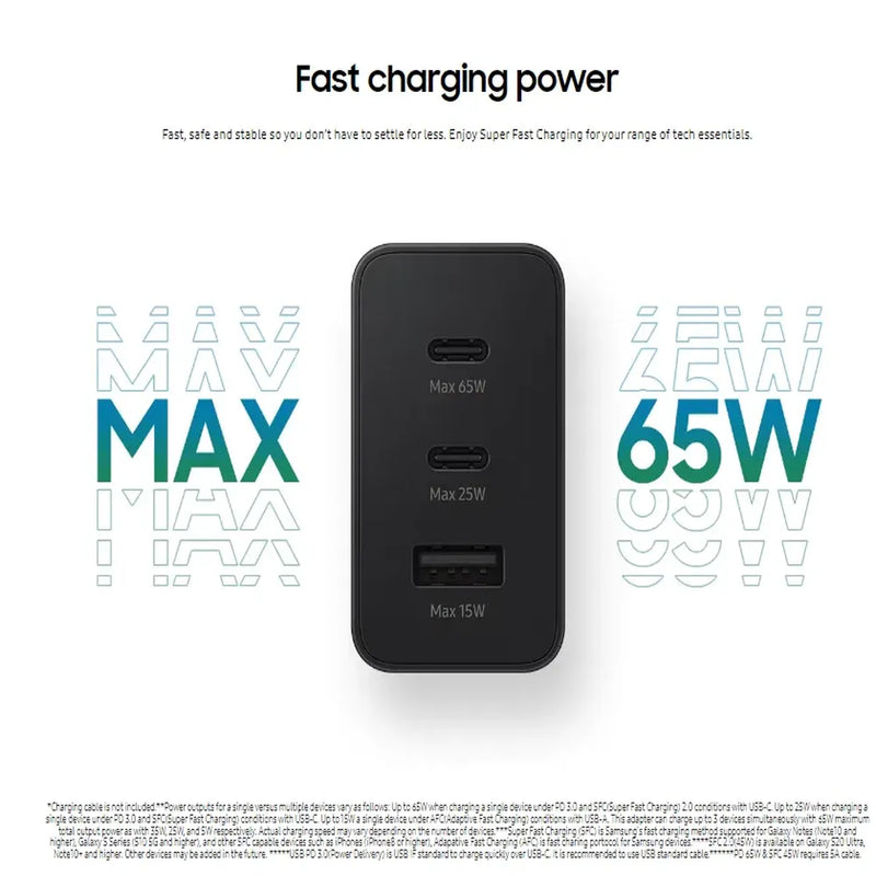 Samsung Super Fast Charger Trio USB Type-C 65W