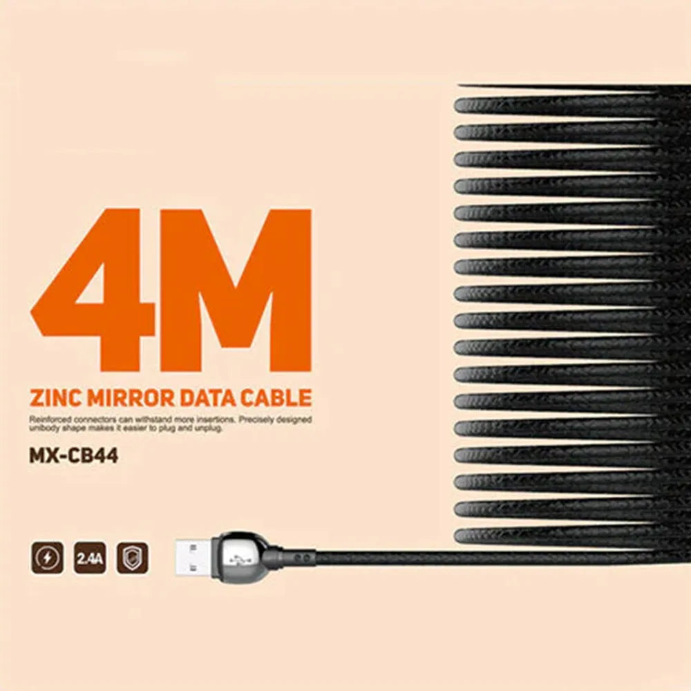 Moxom MX-CB44 Fast Charger USB to Type-C Cable 4M