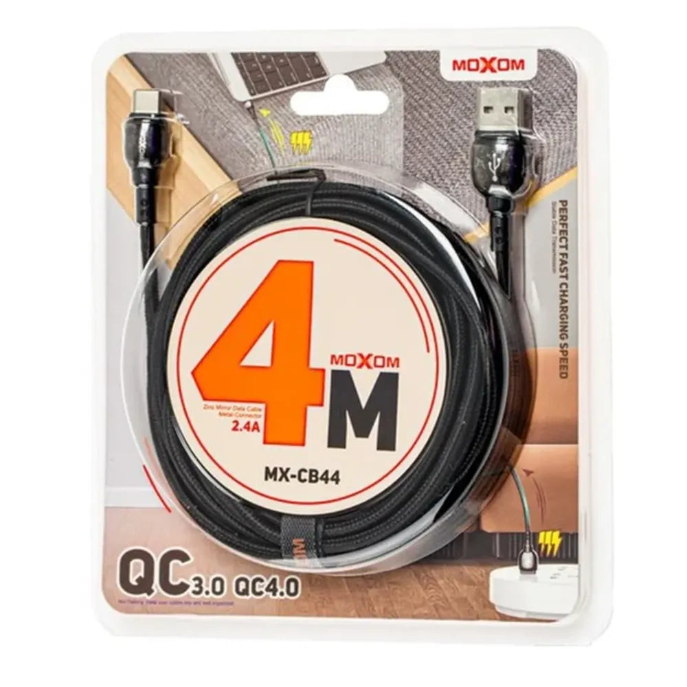 Moxom MX-CB44 Fast Charger USB to Type-C Cable 4M