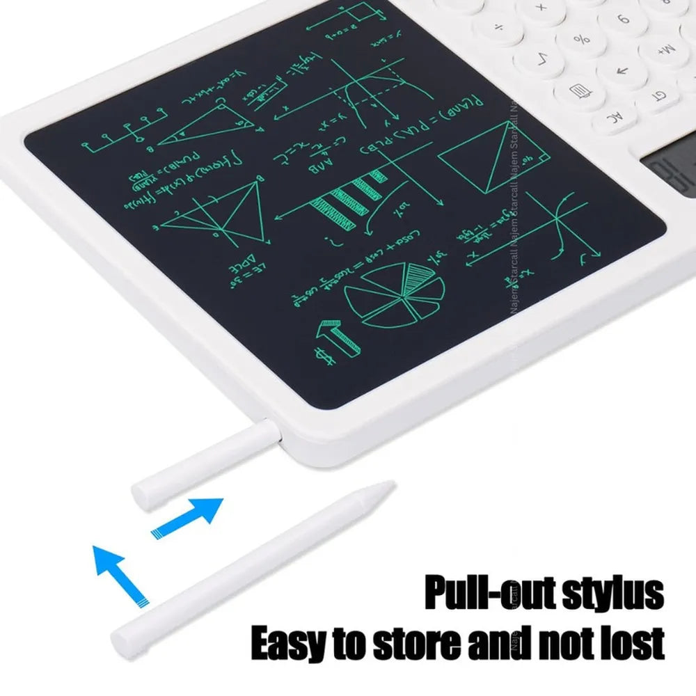 Green Lion CalcWrite Pro Calculator Writing Pad Powered By 3V Coin Battery