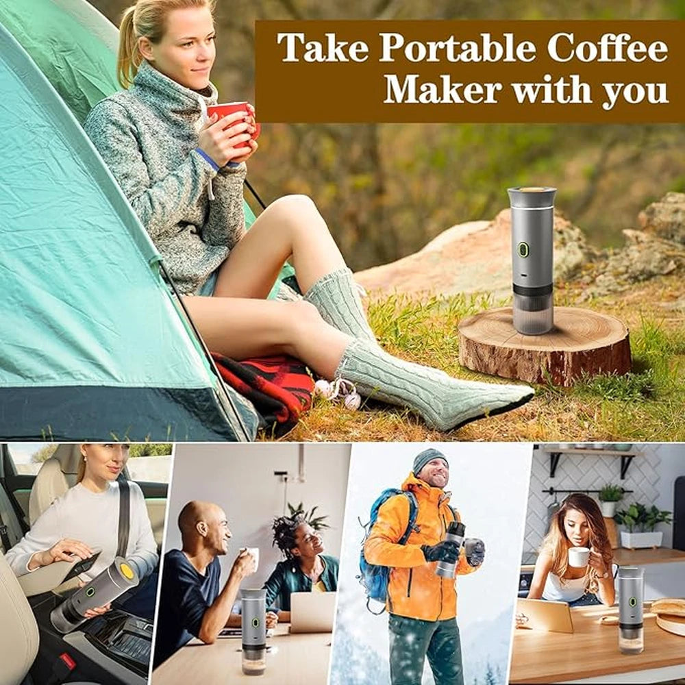 3-in-1 Portable Espresso Machine 60mL 2500mAh Battery Type-C Rechargeable