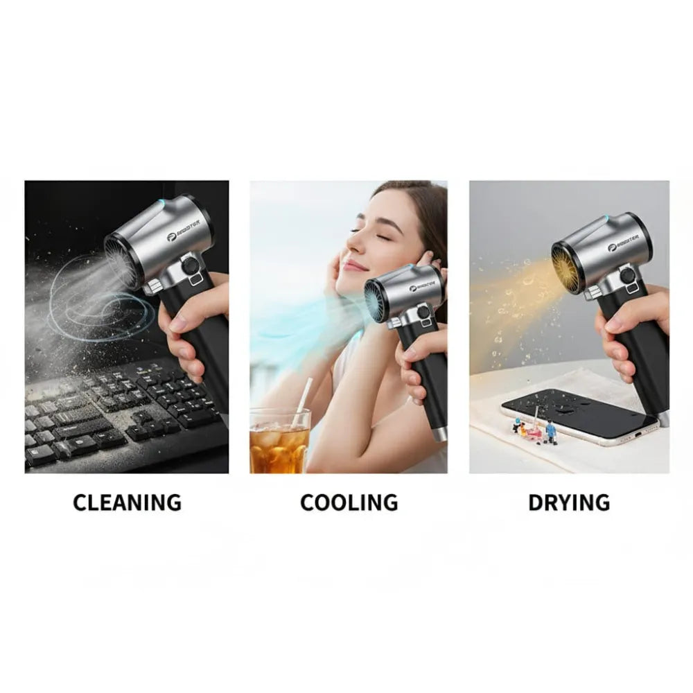 Turbofan Booster TF64A2 High-Speed 64mm Brushless Turbo Fan, 1.4kg Air Pressure, 4000mAh Battery