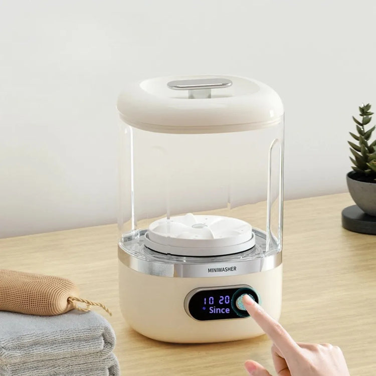 MiniWash Smart Portable Wireless Washing Machine, Rechargeable No-Installation Small Clothes Washer for Socks, Underwear & Baby Items