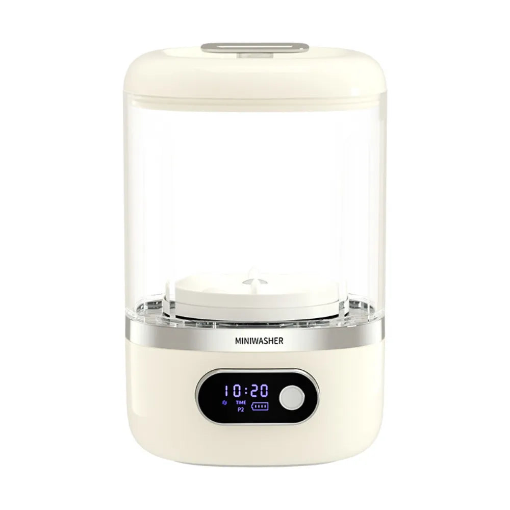 MiniWash Smart Portable Wireless Washing Machine, Rechargeable No-Installation Small Clothes Washer for Socks, Underwear & Baby Items