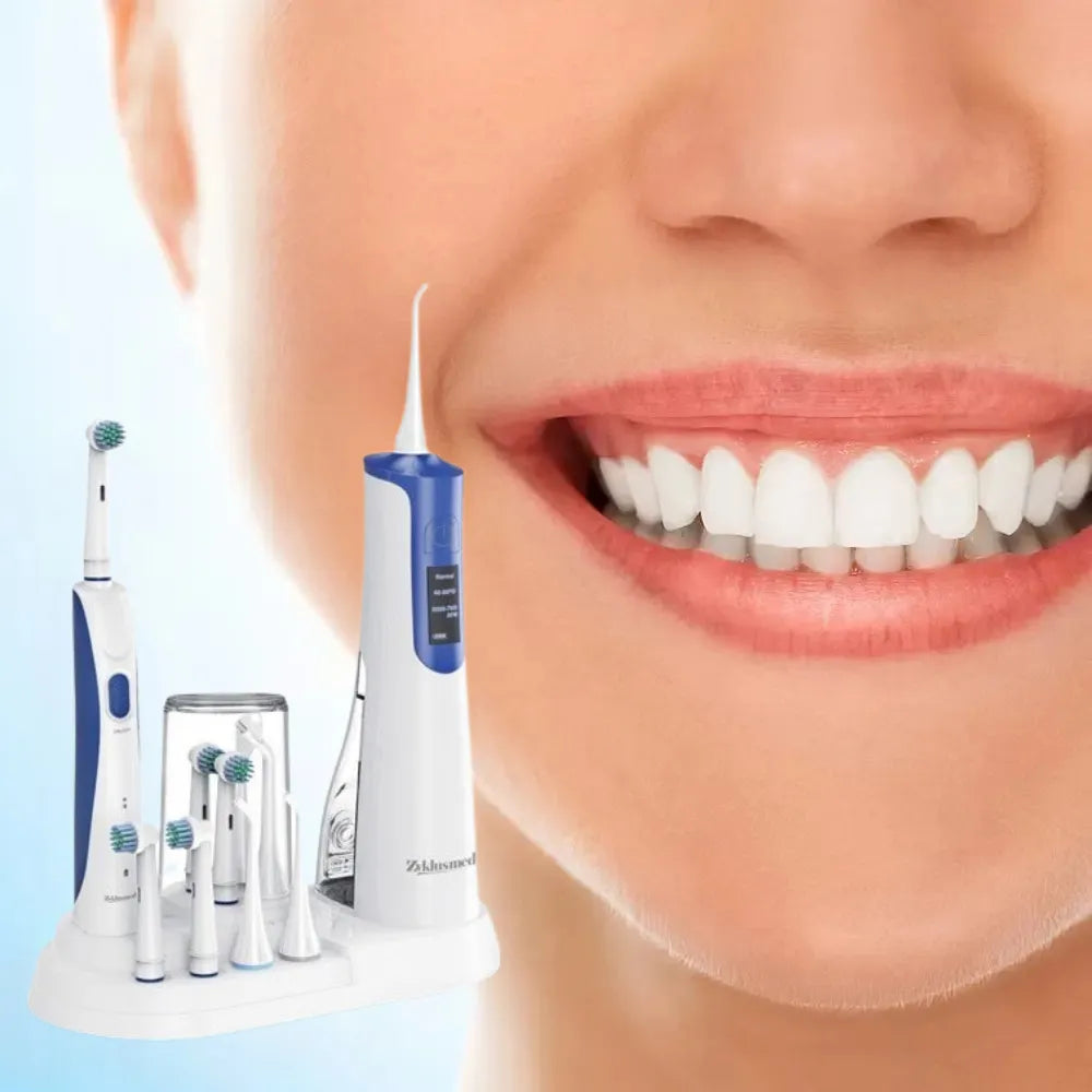 Sonic CH-08 Toothbrush and Water Flosser Set 3 Modes Wireless Charging