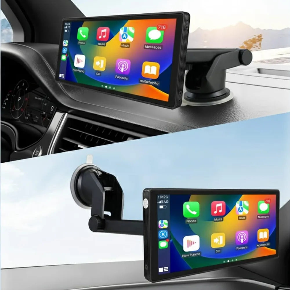 10.26 Pro Wireless CarPlay & Android Auto Car Stereo with 1080P Rear Camera, Bluetooth, Mirror Link, AUX, FM – Portable Driveplay for All Vehicles