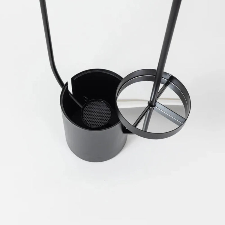 Modern Clothing Incense Burner (Mubkhara) – Iron & Melamine Wood Frame with Multi-Height Hanger Slots and Bukhoor Storage Compartment