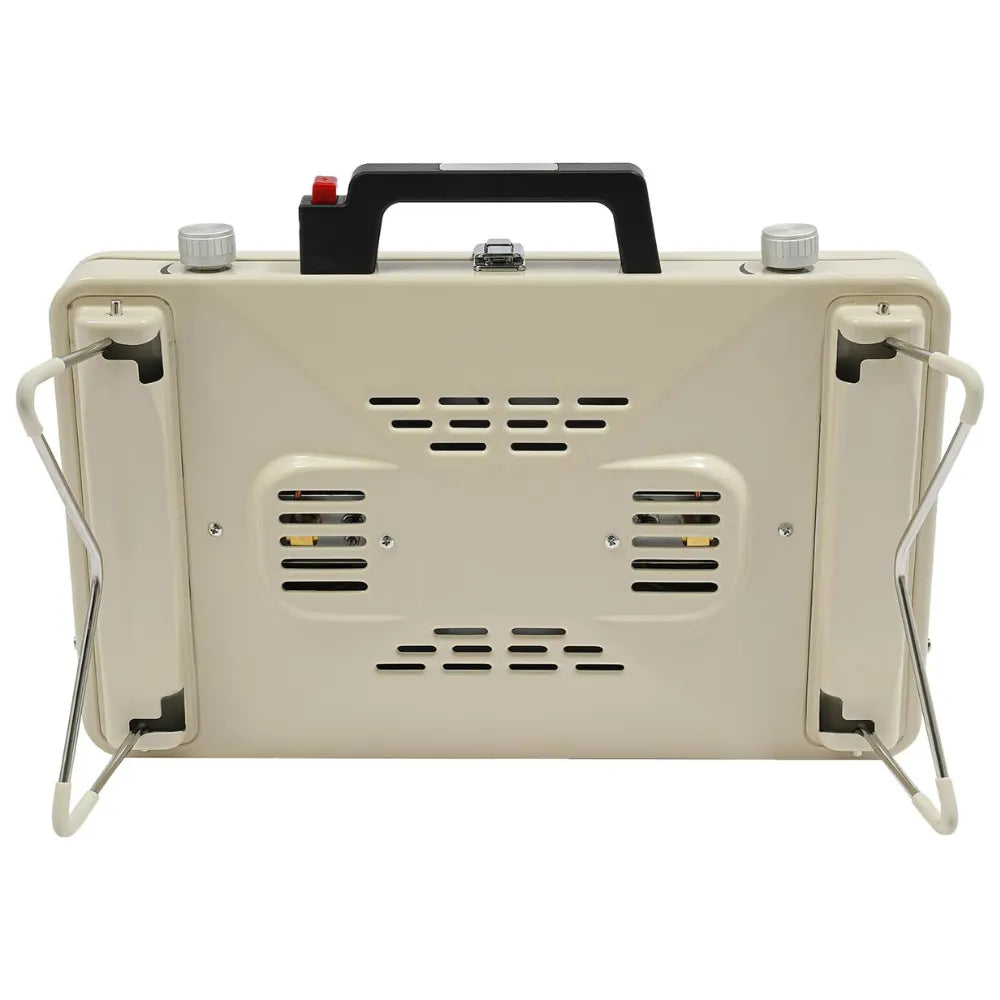 2-Burner Camping Propane Stove 3500W Dual Burners Portable Foldable Tabletop Gas Grill with Windshield & Easy-Clean Tray