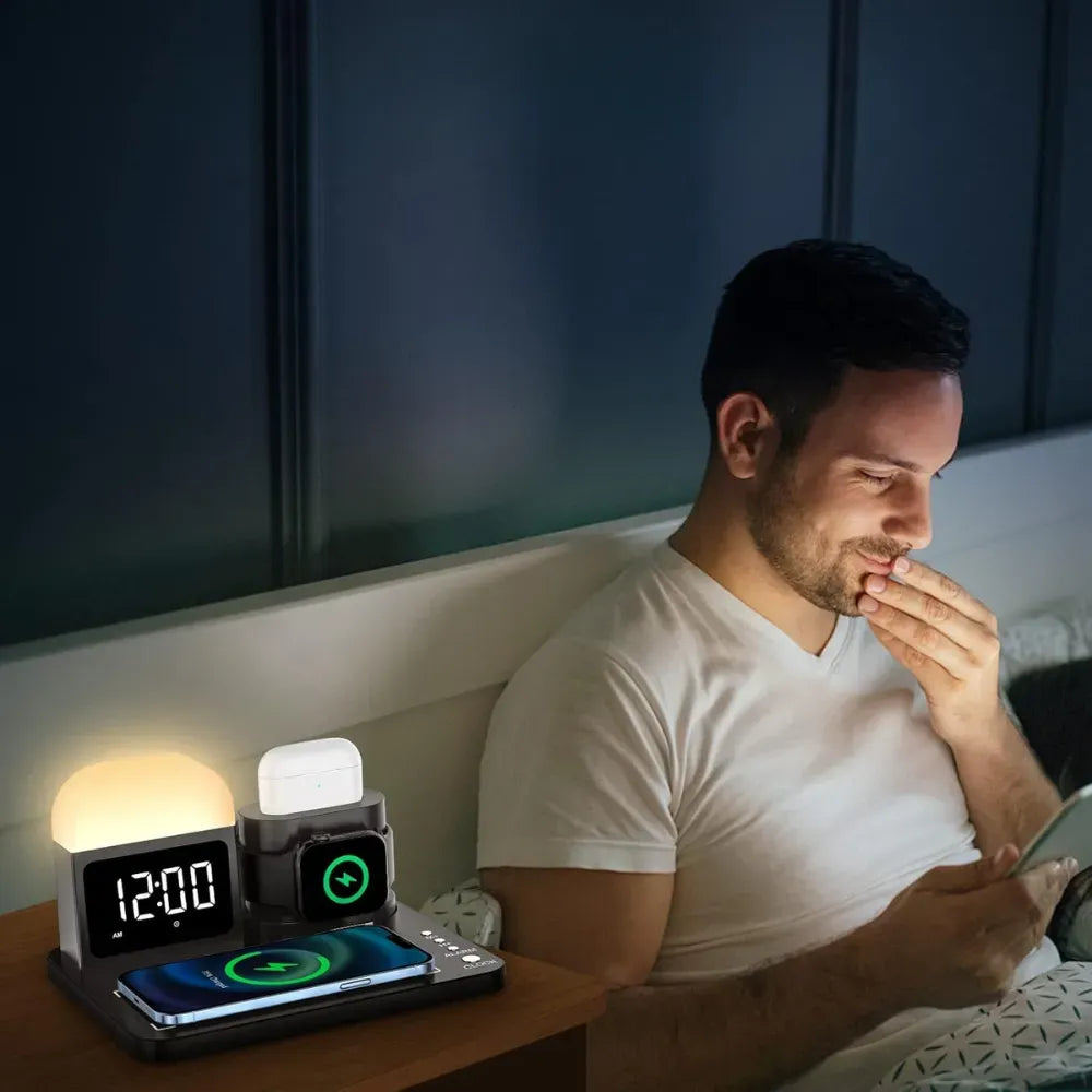 Charging Station – 7.5W USB Charging Dock with 240V Input for Smartphones & USB-Compatible Devices (Black)