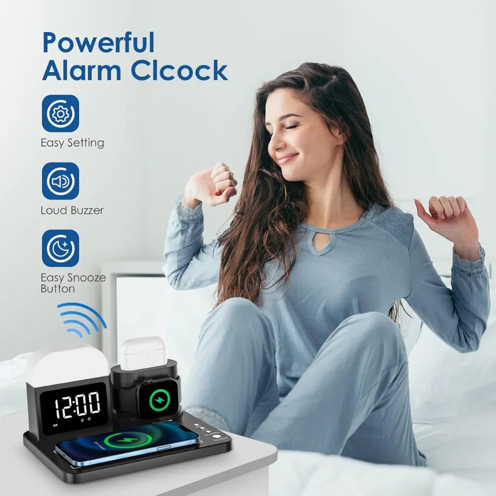 Charging Station – 7.5W USB Charging Dock with 240V Input for Smartphones & USB-Compatible Devices (Black)