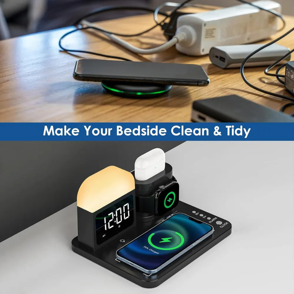 Charging Station – 7.5W USB Charging Dock with 240V Input for Smartphones & USB-Compatible Devices (Black)